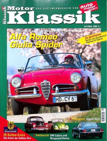 Deckblatt Motor Klassik (05/1999)